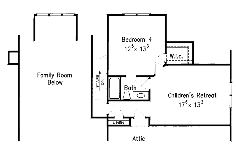 House Blueprint - Floor Plan - Upper Floor for Classical House Plan #927-910 - 3 bed, 2.5 bath