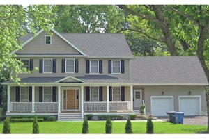 Dream House Plan - Traditional Exterior - Front Elevation Plan #1053-59