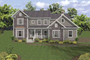 Country Exterior - Front Elevation Plan #56-668