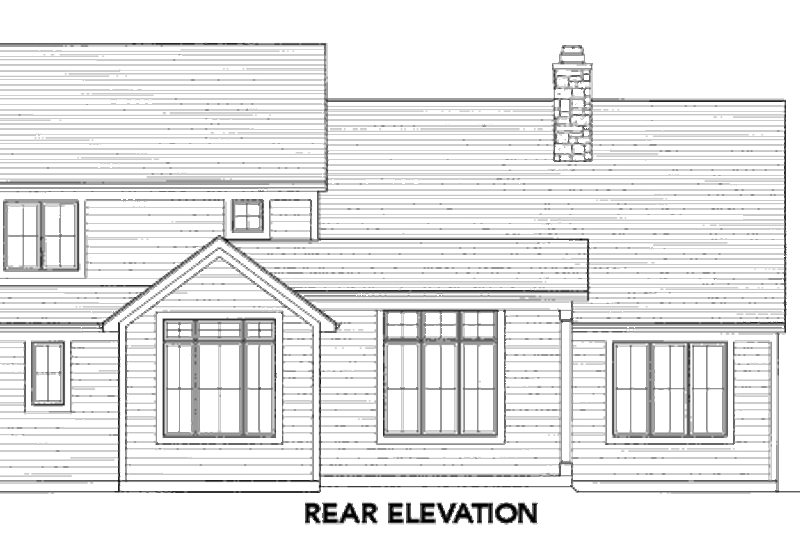House Plan Design - Exterior - Rear Elevation for Bungalow House Plan #46-464 - 4 bed, 2.5 bath