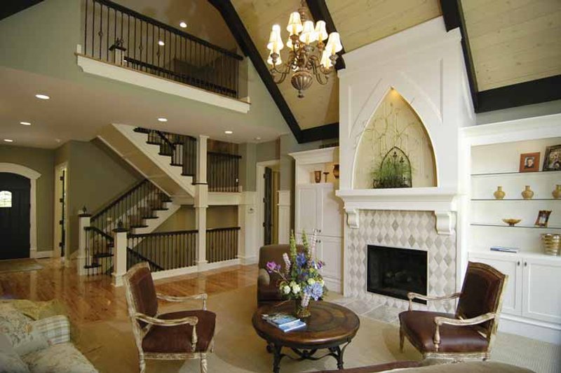 Home Plan - Interior - Family Room for European House Plan #928-42 - 4 bed, 3.5 bath