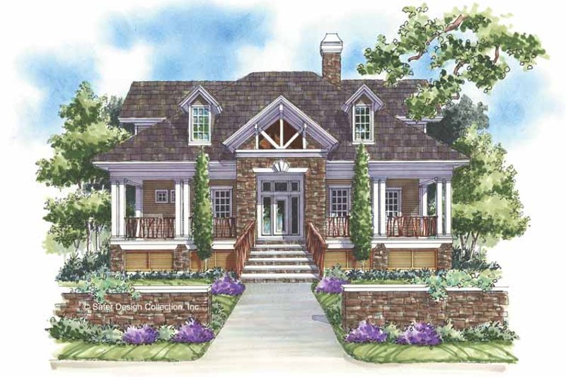 Architectural House Design - Craftsman Exterior - Front Elevation Plan #930-145