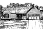 Ranch Style House Plan - 3 Beds 2 Baths 1207 Sq/Ft Plan #30-218 