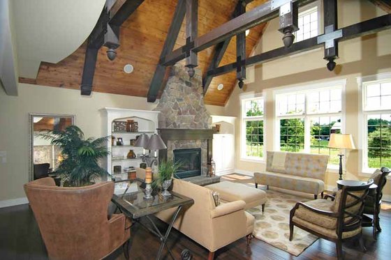 Interior - Family Room 2 for European House Plan #928-28 - 4 bed, 4.5 bath