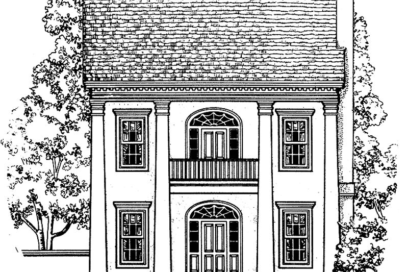 House Blueprint - Classical Exterior - Front Elevation Plan #1047-12