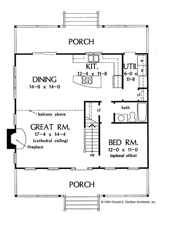 Architectural House Design - Country Floor Plan - Main Floor Plan #929-211