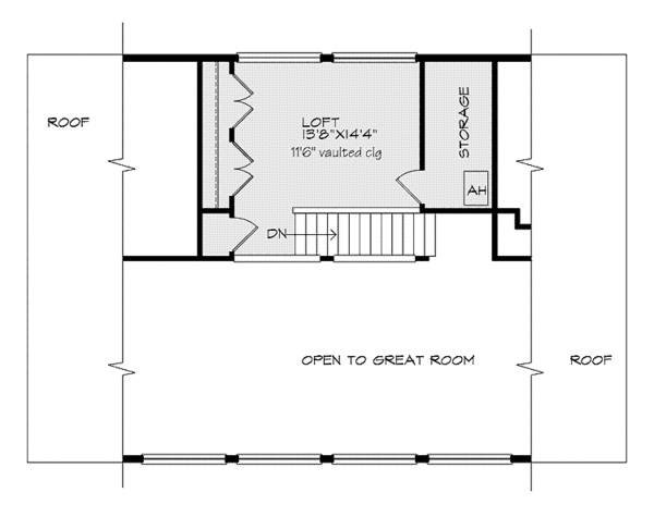 Dream House Plan - Contemporary Floor Plan - Upper Floor Plan #959-3