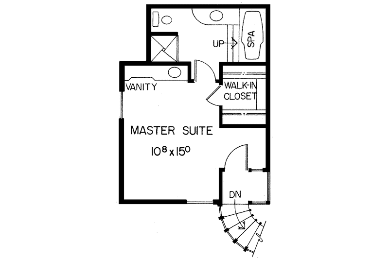 Home Plan - Floor Plan - Upper Floor for Contemporary House Plan #60-730 - 3 bed, 2.5 bath