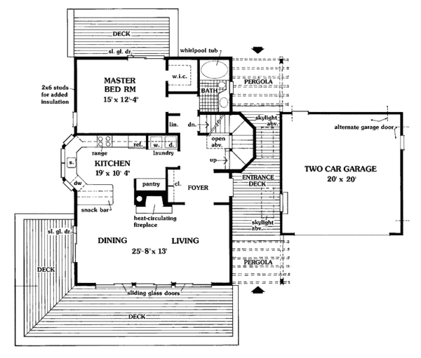 House Plan Design - Country Floor Plan - Main Floor Plan #456-86