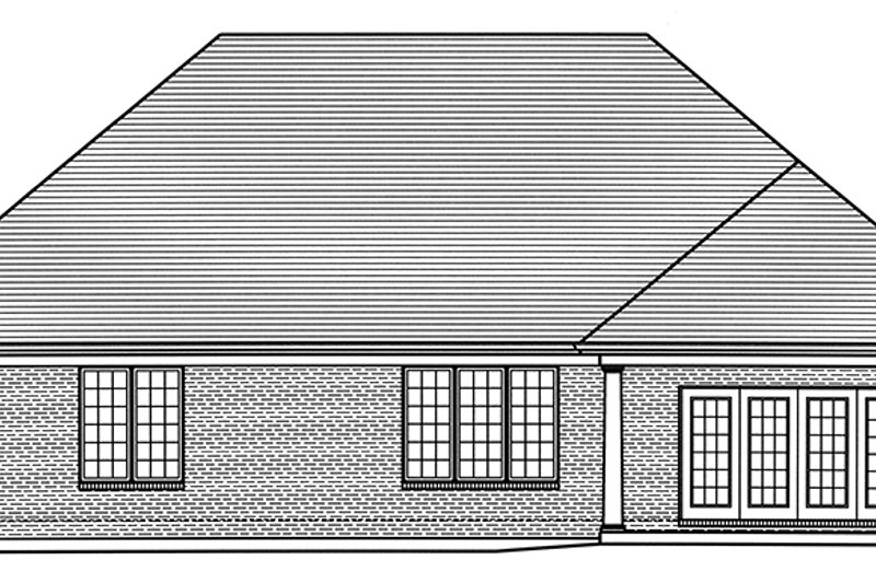 Dream House Plan - Exterior - Rear Elevation for Colonial House Plan #46-866 - 3 bed, 2 bath