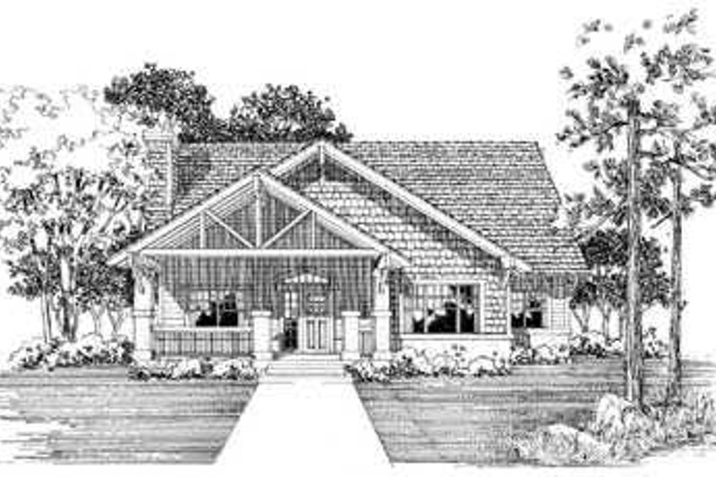 Dream House Plan - Cottage Exterior - Front Elevation Plan #72-128