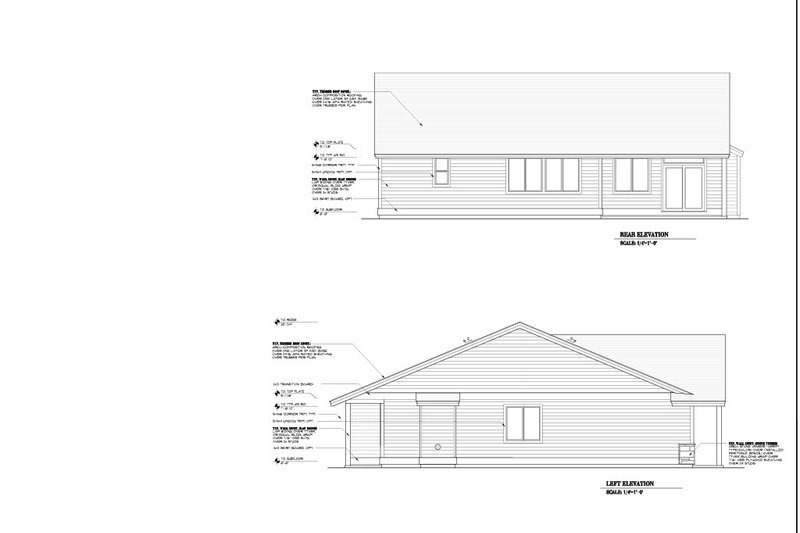 House Design - Exterior - Other Elevation 1 for Craftsman House Plan #53-735 - 4 bed, 2 bath