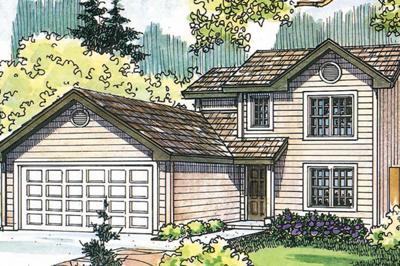 Dream House Plan - Exterior - Front Elevation Plan #124-470