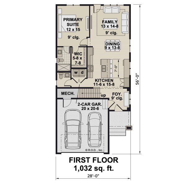 House Blueprint - Bungalow Floor Plan - Main Floor Plan #51-1462