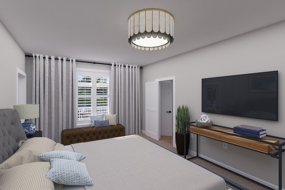 Interior - Master Bedroom for Craftsman House Plan #1060-265 - 3 bed, 2.5 bath