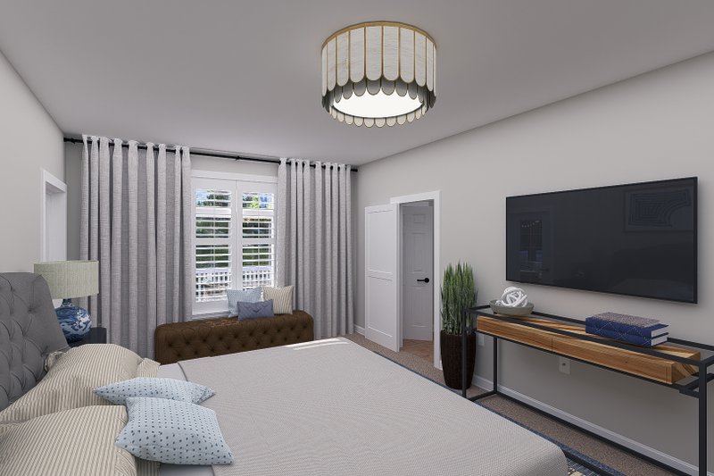 Architectural House Design - Interior - Master Bedroom for Craftsman House Plan #1060-265 - 3 bed, 2.5 bath
