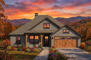 Architectural House Design - Craftsman Exterior - Front Elevation Plan #1096-109