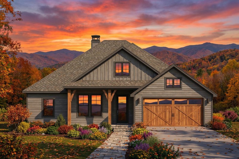 House Plan Design - Craftsman Exterior - Front Elevation Plan #1096-109