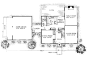 Colonial Style House Plan - 4 Beds 2.5 Baths 2532 Sq/Ft Plan #312-175 
