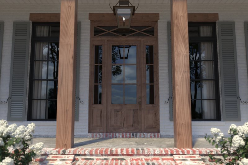 Architectural House Design - Exterior - Front Elevation 3 for Southern House Plan #1074-60 - 4 bed, 3.5 bath