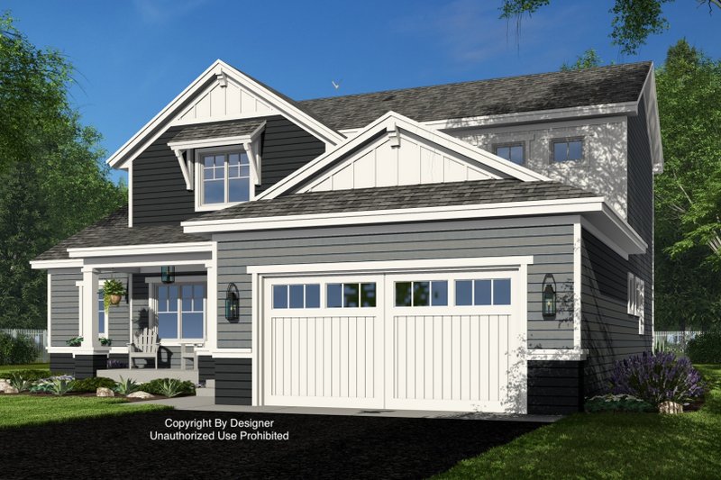 House Design - Exterior - Front Elevation 5 for Craftsman House Plan #51-1373 - 4 bed, 3.5 bath