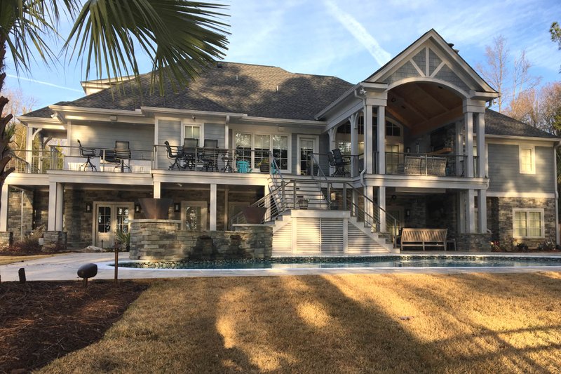 Dream House Plan - Exterior - Rear Elevation for Traditional House Plan #1054-21 - 4 bed, 5.5 bath