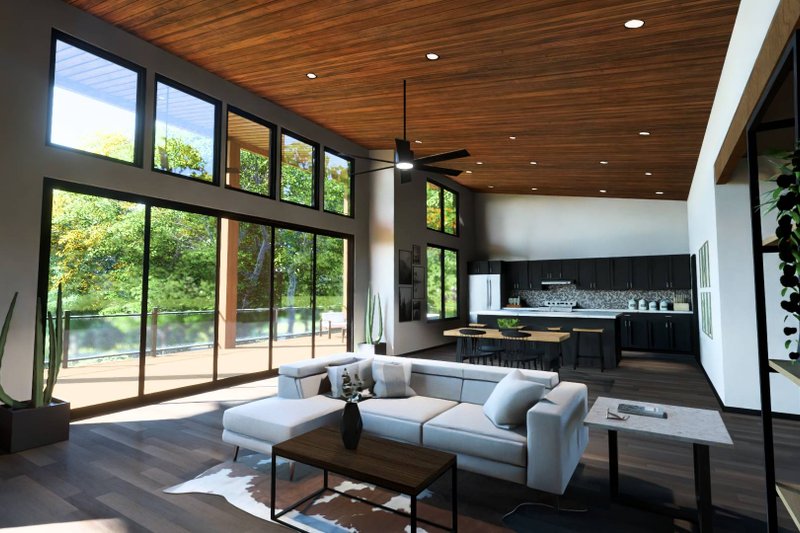 Dream House Plan - Interior - Family Room for Modern House Plan #1064-280 - 2 bed, 2 bath