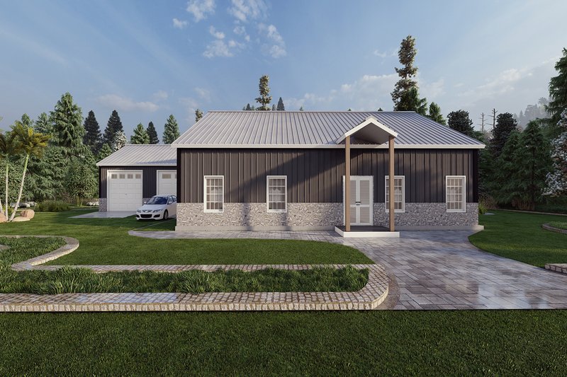 Home Plan - Barndominium Exterior - Other Elevation Plan #1107-7