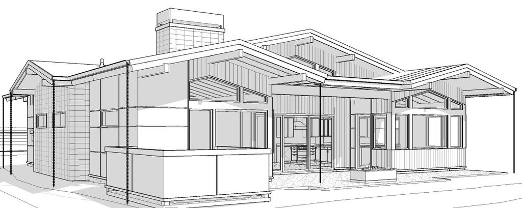 Exterior - Other Elevation 2 for Modern House Plan #895-171 - 4 bed, 3.5 bath