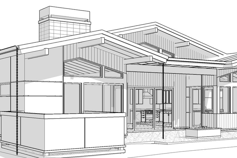 Dream House Plan - Exterior - Other Elevation 2 for Modern House Plan #895-171 - 4 bed, 3.5 bath