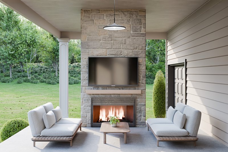 House Design - Exterior - Outdoor Living for Country House Plan #1089-65 - 3 bed, 2.5 bath