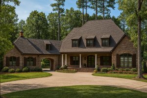 European Exterior - Front Elevation Plan #17-2507