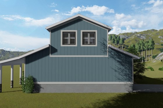 Exterior - Rear Elevation for Barndominium House Plan #1060-97 - 1 bed, 1 bath