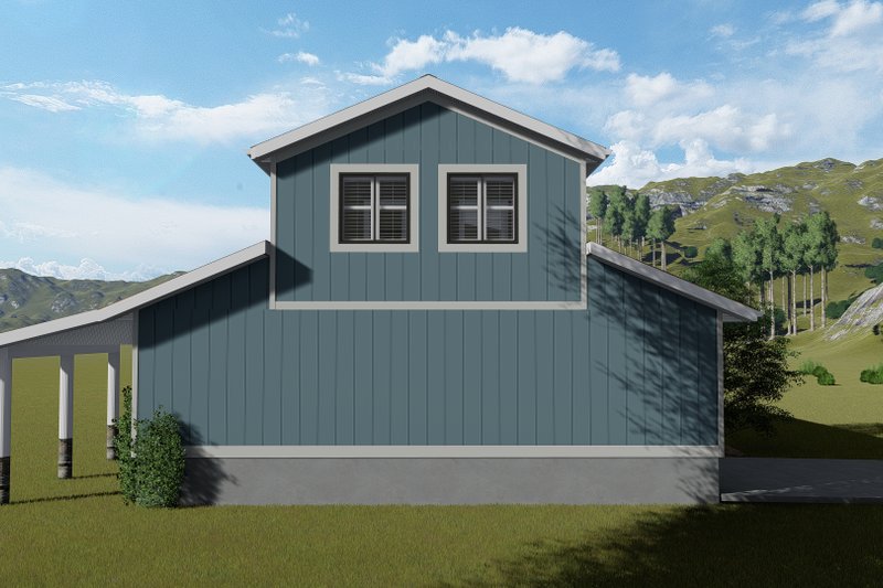 Architectural House Design - Exterior - Rear Elevation for Barndominium House Plan #1060-97 - 1 bed, 1 bath