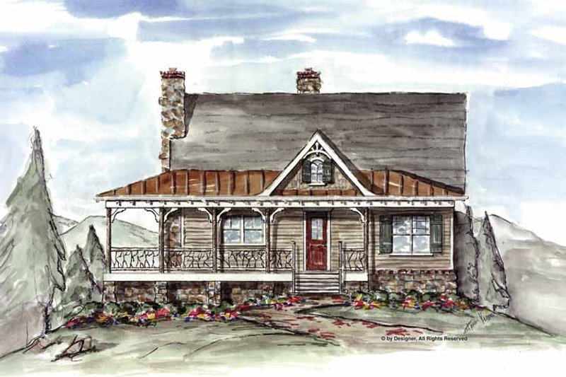 Home Plan - Craftsman Exterior - Front Elevation Plan #54-310