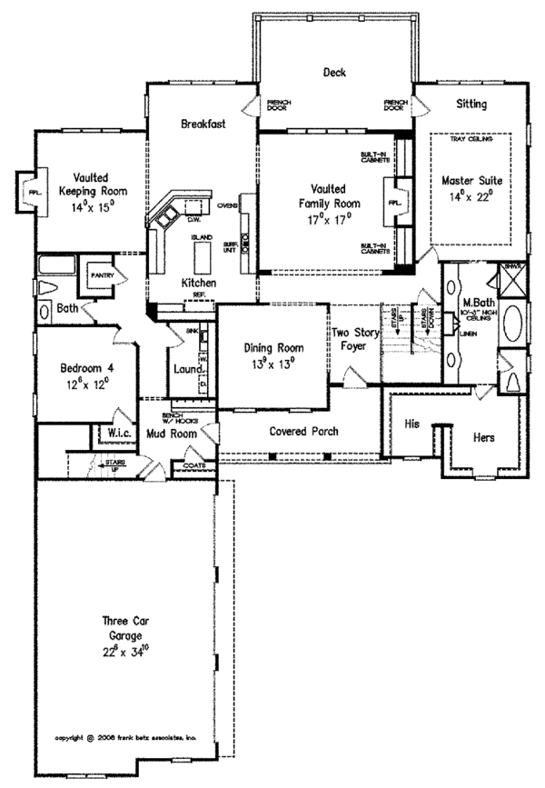 Home Plan - European Floor Plan - Main Floor Plan #927-416