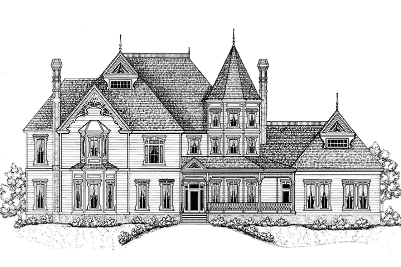 House Design - Victorian Exterior - Front Elevation Plan #1047-21