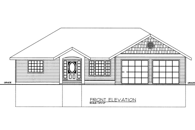 Home Plan - Exterior - Front Elevation 3 House Plan #117-532 - 4 bed, 3.5 bath