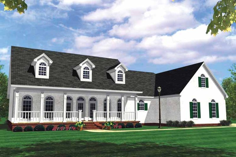Home Plan - Exterior - Front Elevation 3 for Country House Plan #21-417 - 3 bed, 3 bath