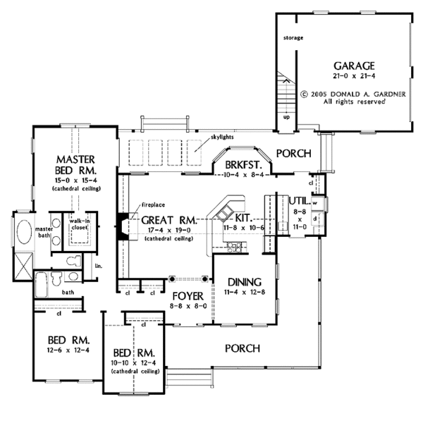 House Plan Design - Country Floor Plan - Main Floor Plan #929-790