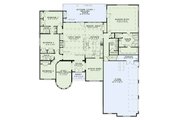 European Style House Plan - 4 Beds 3 Baths 3090 Sq/Ft Plan #17-3386 