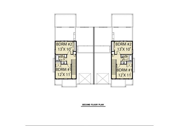 House Blueprint - Craftsman Floor Plan - Upper Floor Plan #1070-95