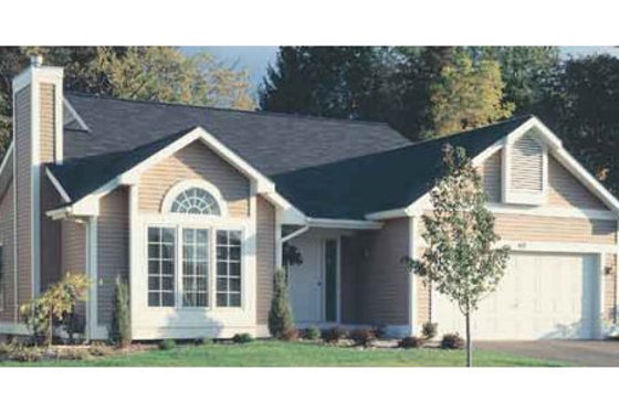Exterior - Front Elevation for Cottage House Plan #320-340 - 2 bed, 2 bath