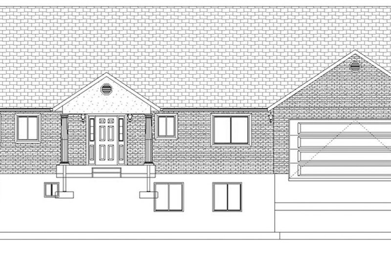 Architectural House Design - Exterior - Front Elevation 6 for Traditional House Plan #1060-20 - 5 bed, 5 bath