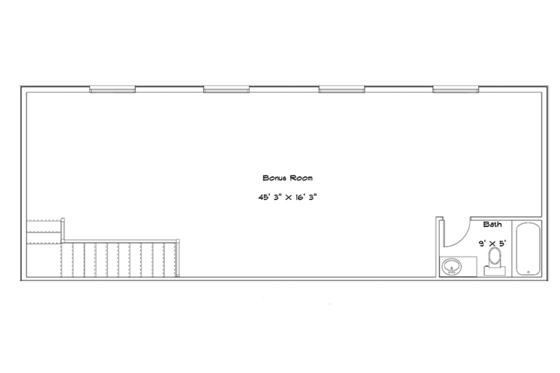 Floor Plan - Upper Floor for Traditional House Plan #1060-20 - 5 bed, 5 bath
