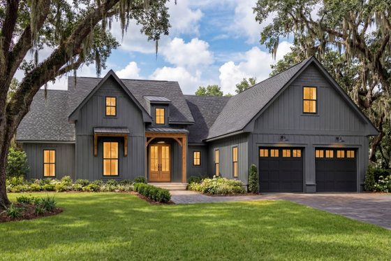 Exterior - Front Elevation 7 for Farmhouse House Plan #1067-1 - 3 bed, 2.5 bath