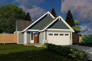 Craftsman Style House Plan - 3 Beds 2 Baths 1649 Sq/Ft Plan #53-714 