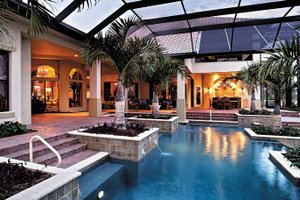 Exterior - Rear Elevation for Mediterranean House Plan #930-353 - 4 bed, 4.5 bath