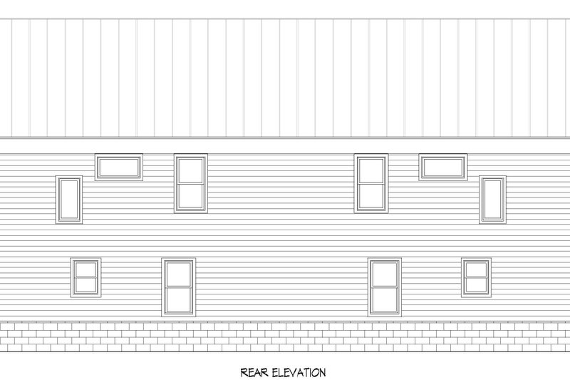 Dream House Plan - Exterior - Rear Elevation for Contemporary House Plan #932-1177 - 6 bed, 4 bath