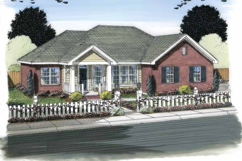 House Plan Design - Traditional Exterior - Front Elevation Plan #513-2152